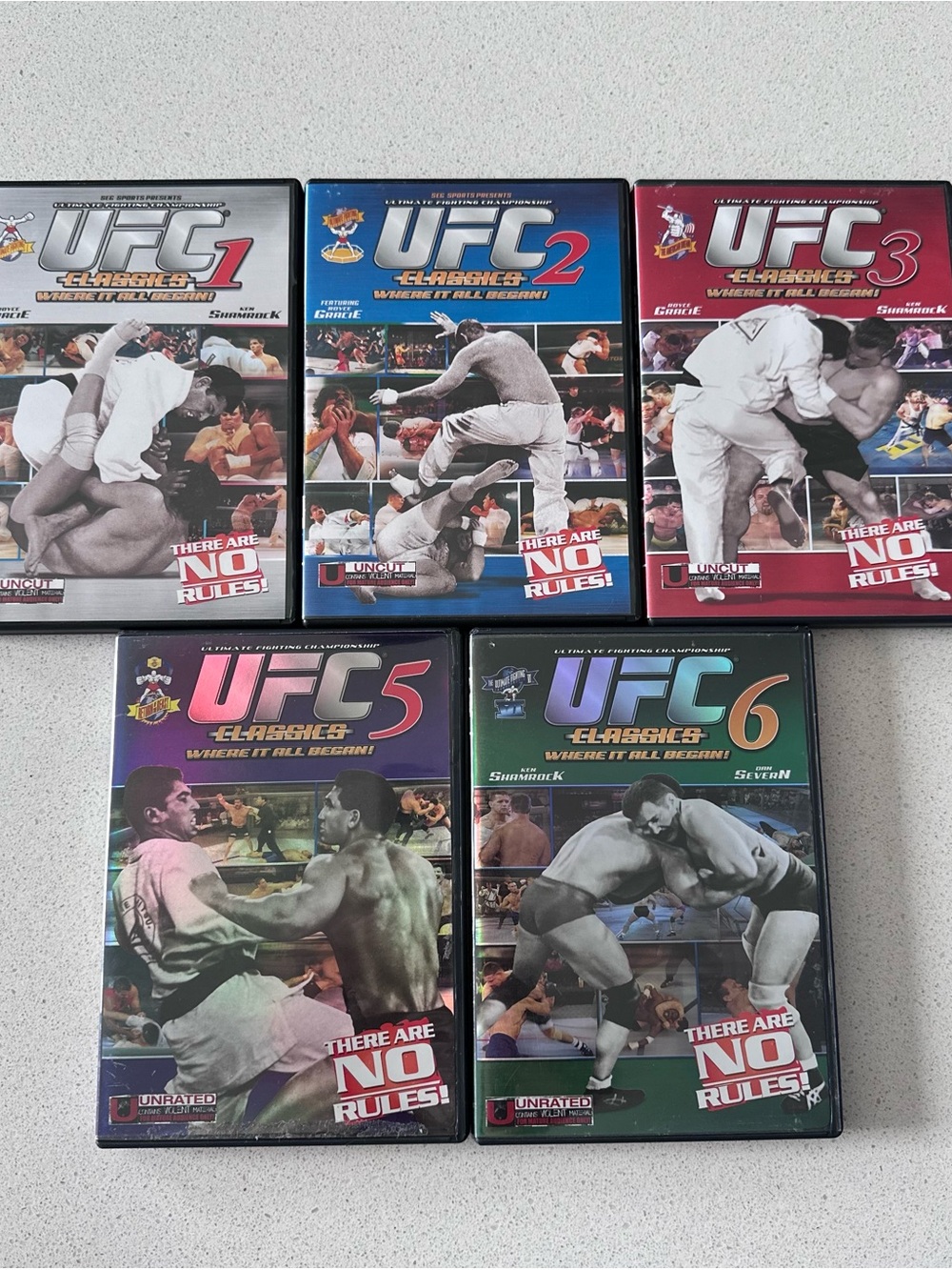 UFC Classics DVD Collection 1,2,3,5,6